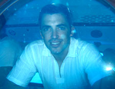 Keith McDonnell from the eyes of a diver