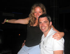 Keith and I enjoying Antiguan nightlife